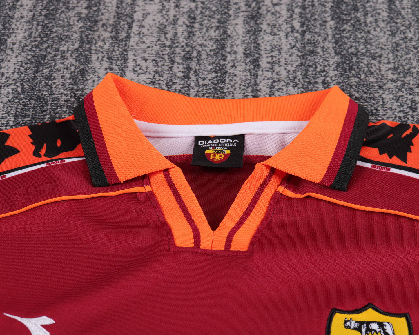 Kit Infantil Roma Home RetrƓ 99/00 Diadora - Vermelho Vinho