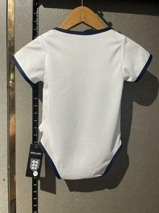 Body Bebê Infantil Inglaterra Home 24/25 - Branco
