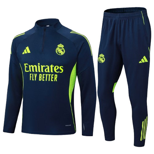 Kit Treino Agasalho + Calça Real Madrid - Azul Escuro