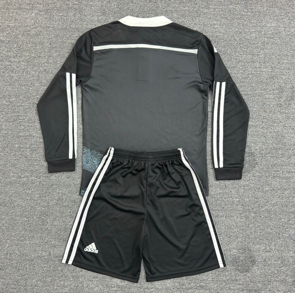 Kit Infantil Real Madrid Third RetrƓ 14/15 Manga Longa - Preto