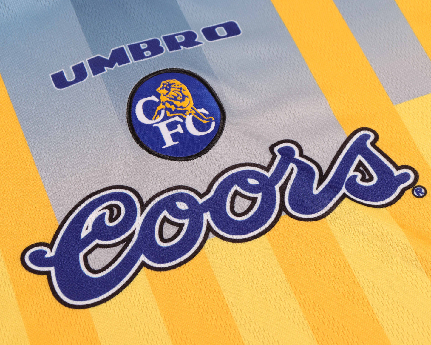 Kit Infantil Chelsea Away RetrƓ 96/97 - Amarelo