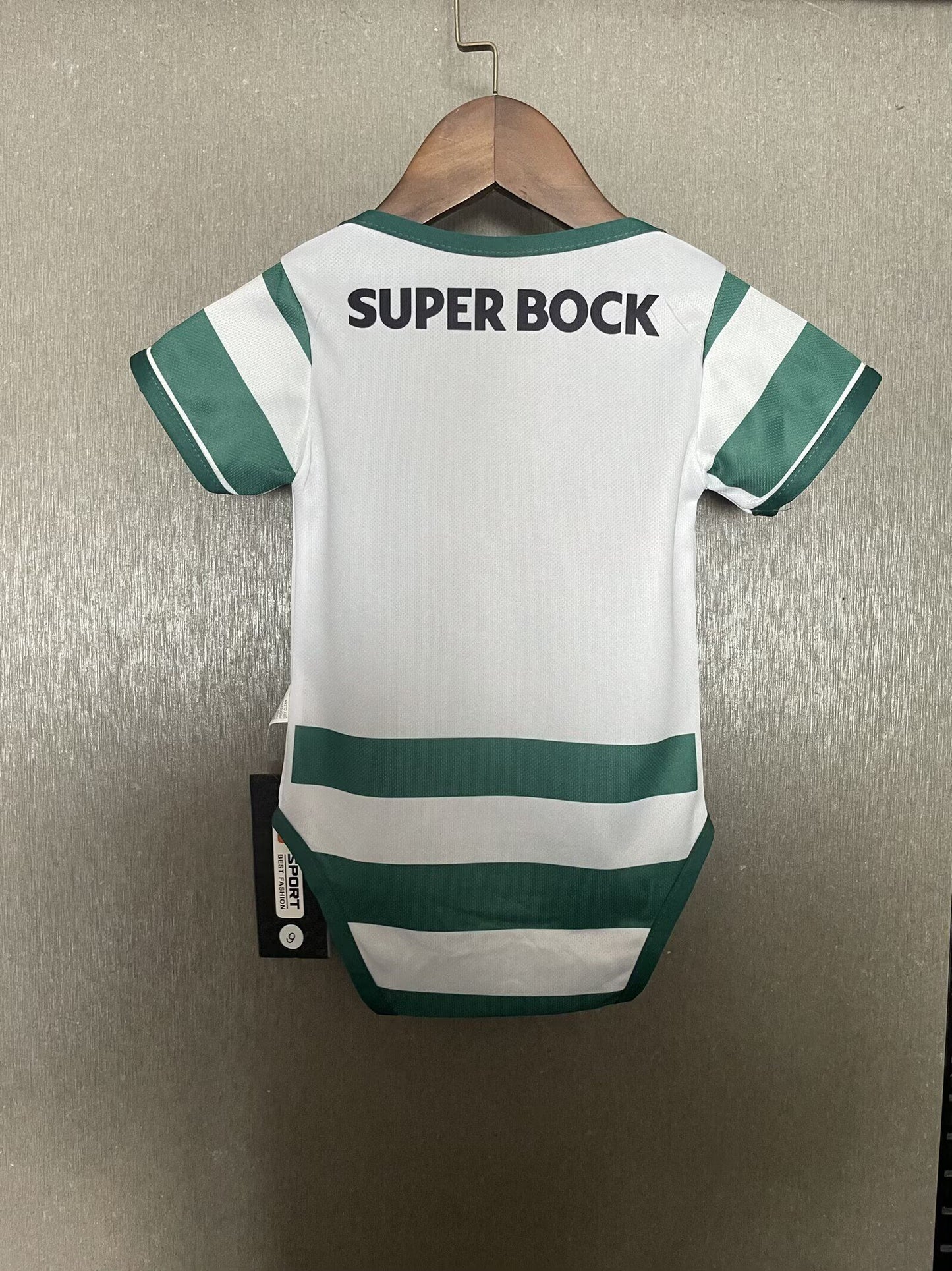 Body Bebê Infantil Sporting Home 25/26 - Verde e Branco