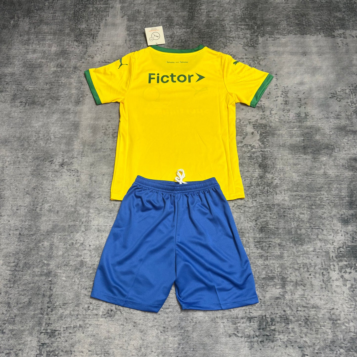 Kit Família Palmeiras: Camisa Infantil + Camisa Mãe - Amarela