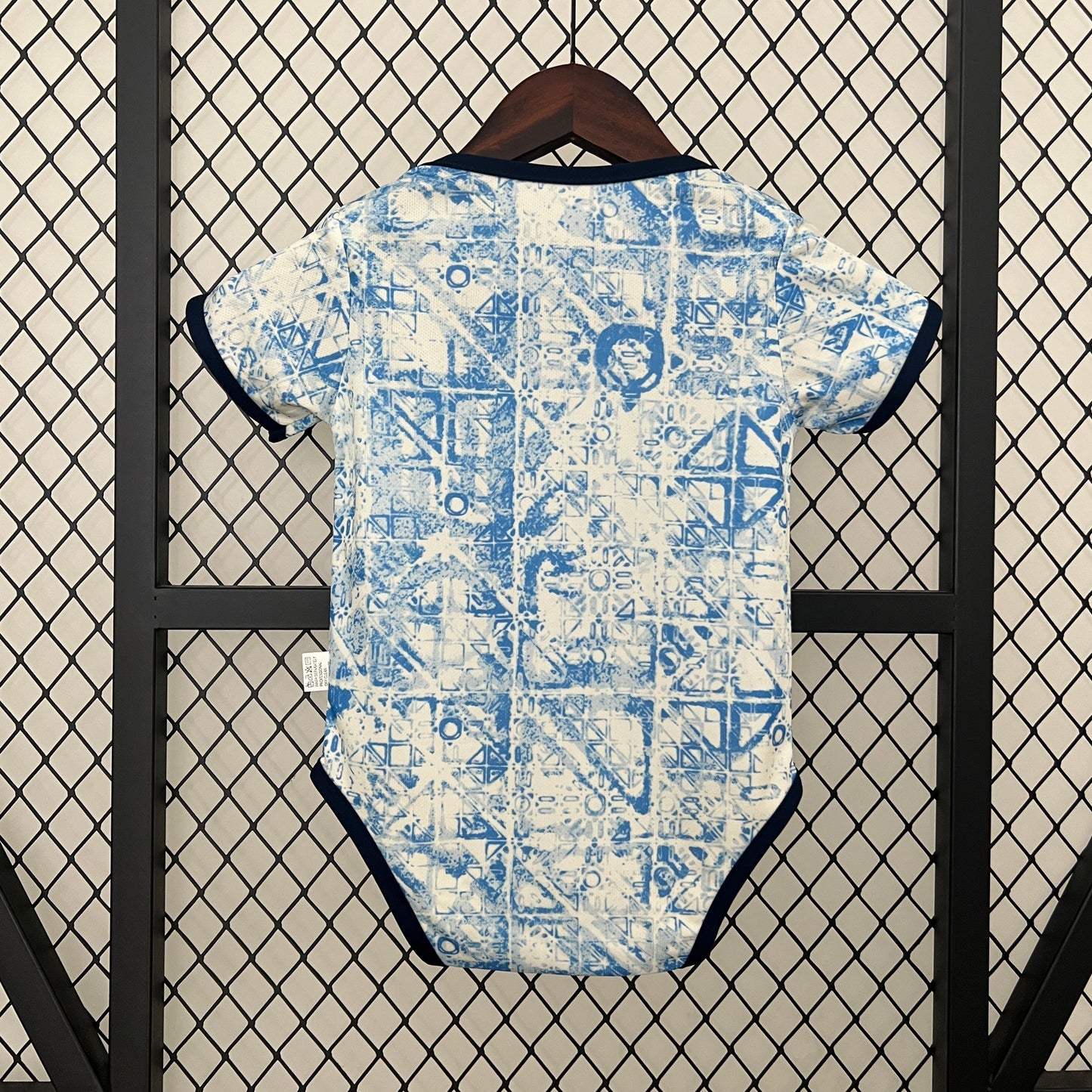 Body Bebê Infantil Portugal Away 24/25 . - Branco e Azul