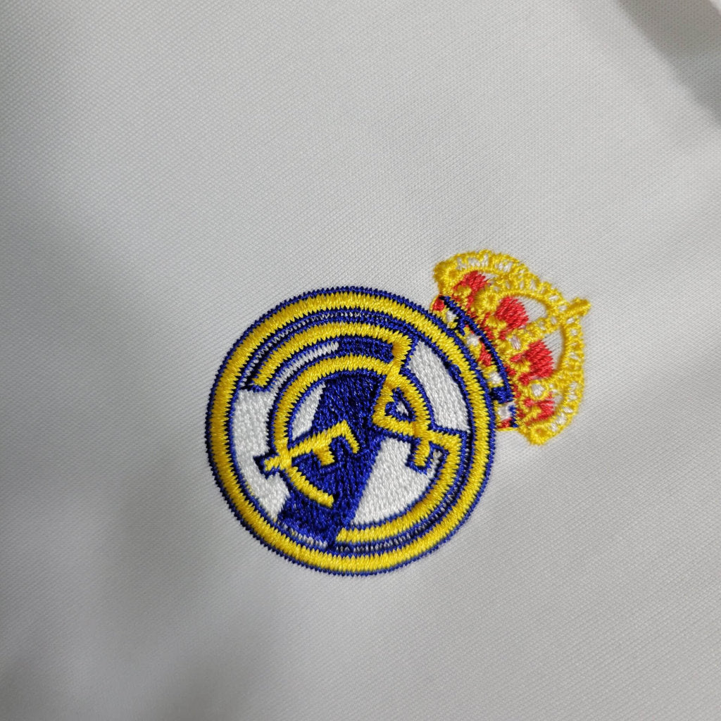 Kit Infantil Real Madrid Home RetrƓ 11/12 - Branco