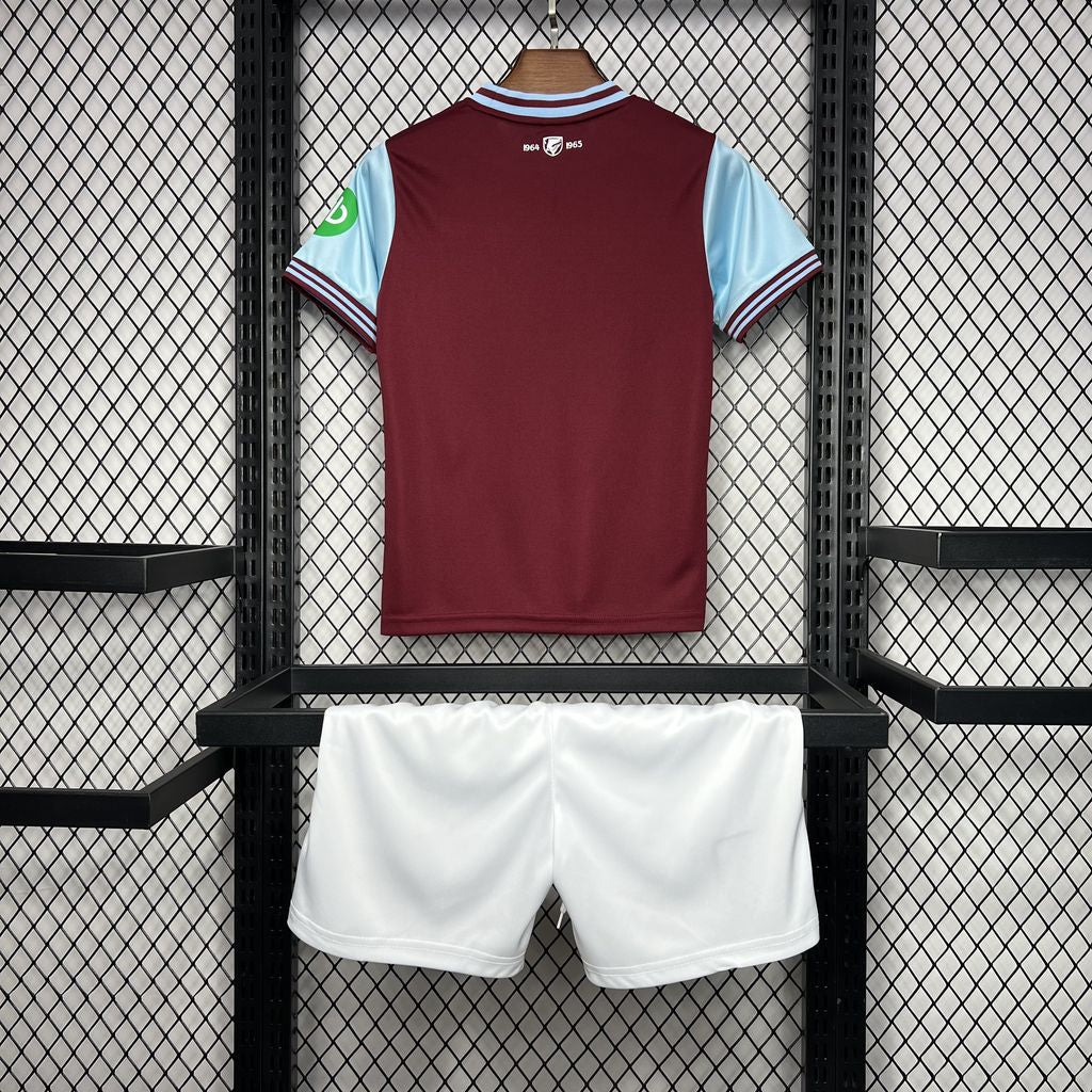 Kit Infantil West Ham Home 24/25 . - Vermelha