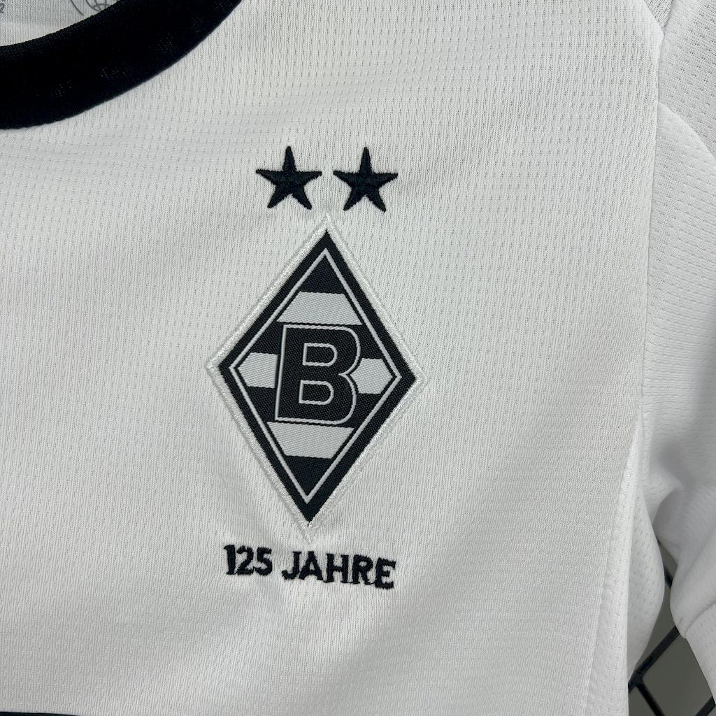 Kit Infantil Borussia Mönchengladbach Home 25/26 - Branca