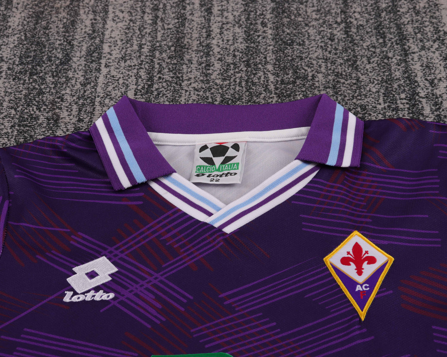 Kit Infantil Fiorentina Home RetrƓ 1992 . Lotto - Roxo
