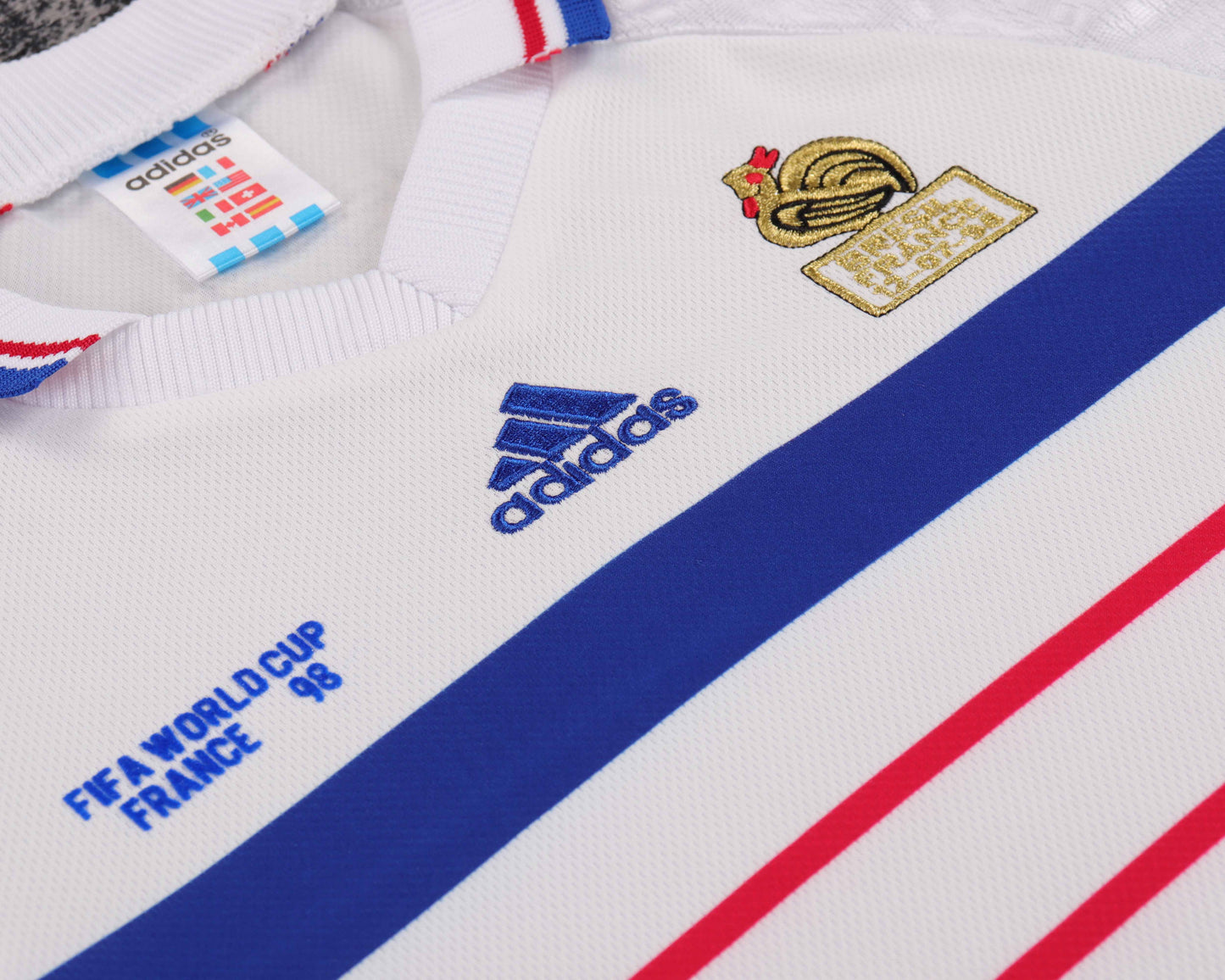 Kit Infantil FranƧa Away Retro 1998 - Branca