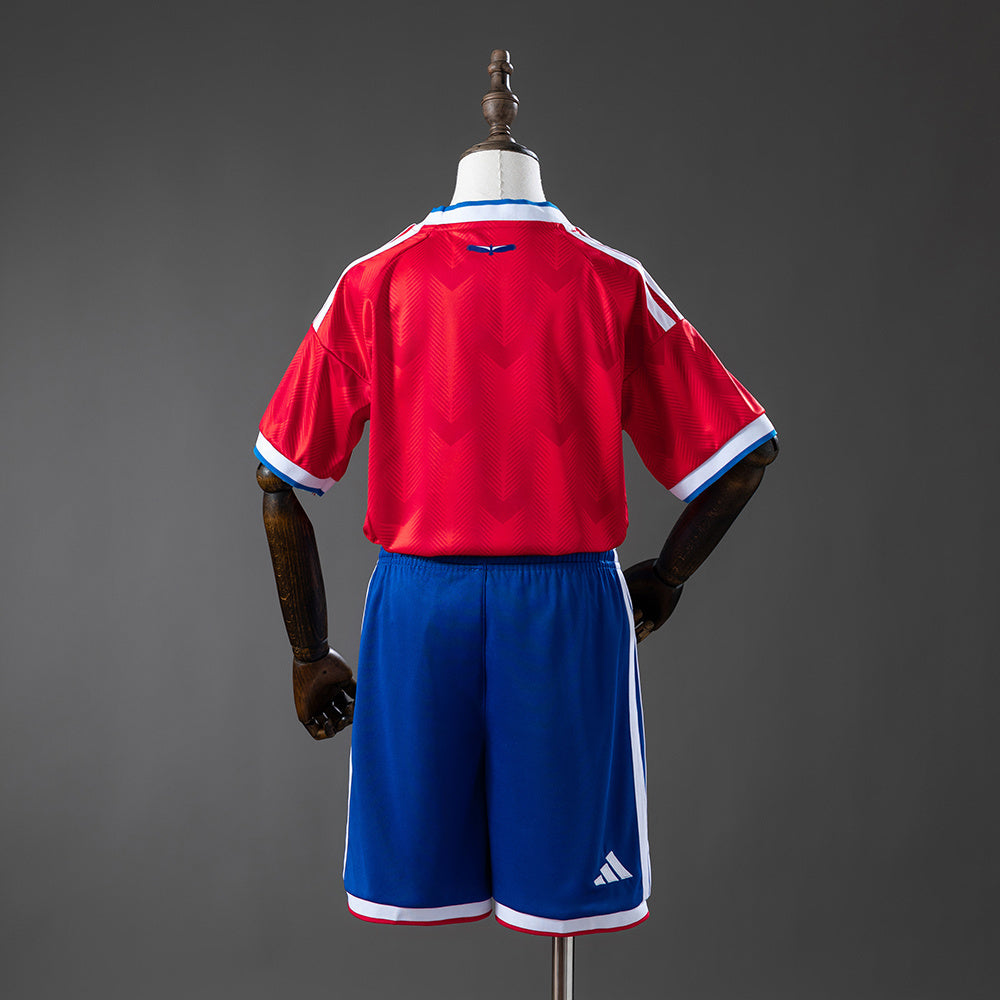 Kit Infantil Chile Home 26/27 - Vermelho