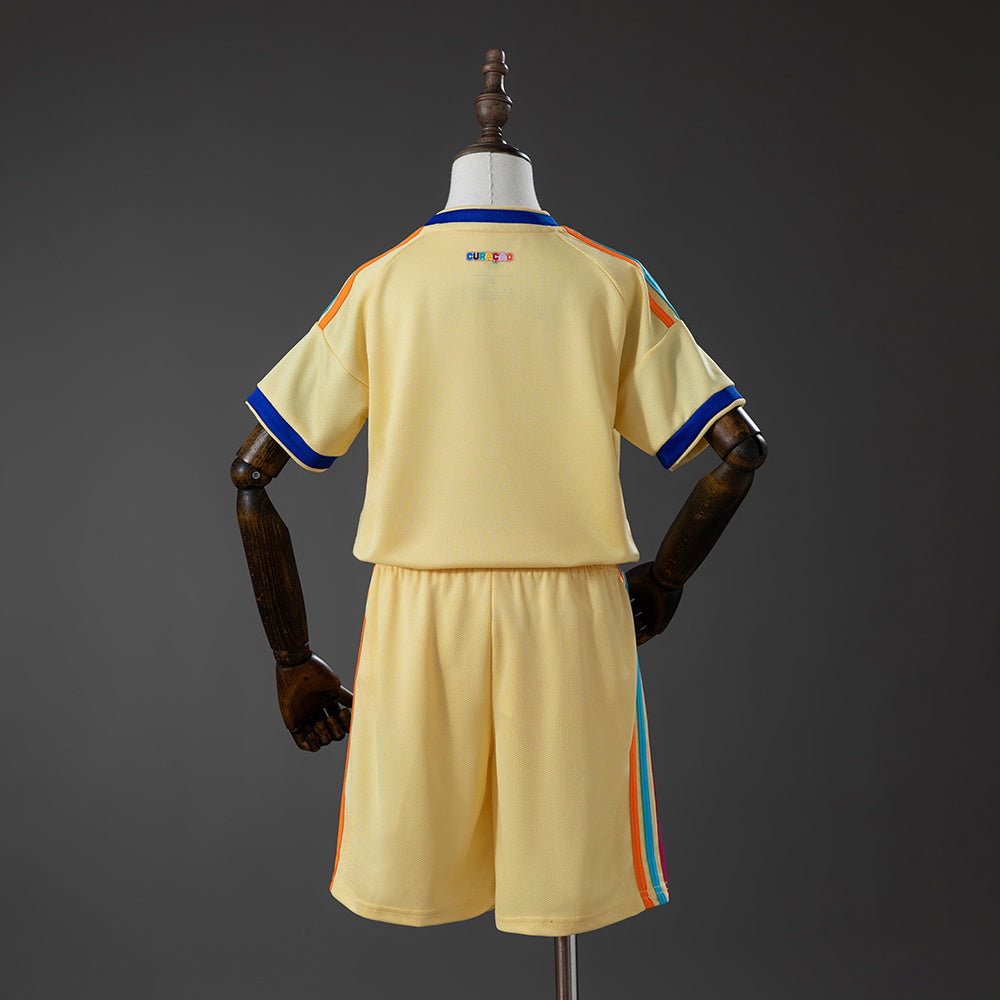 Kit Infantil CuraƧao Away 26/27 - Amarela