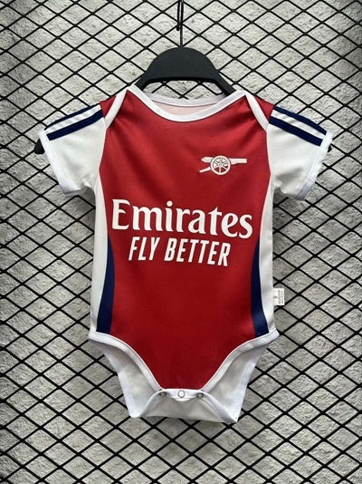 Body Bebê Infantil Arsenal Home 24/25 -Vermelho e Branco