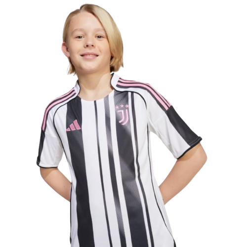 Kit Infantil Juventus Home 25/26 . - Branca e Preta
