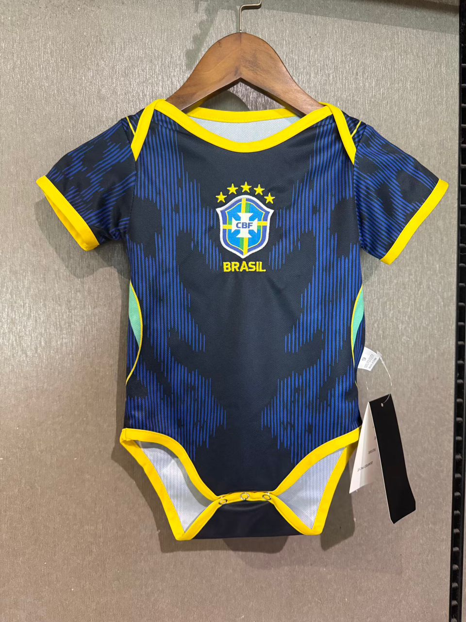 Body Bebê Infantil Brasil Away 26/27 - Azul