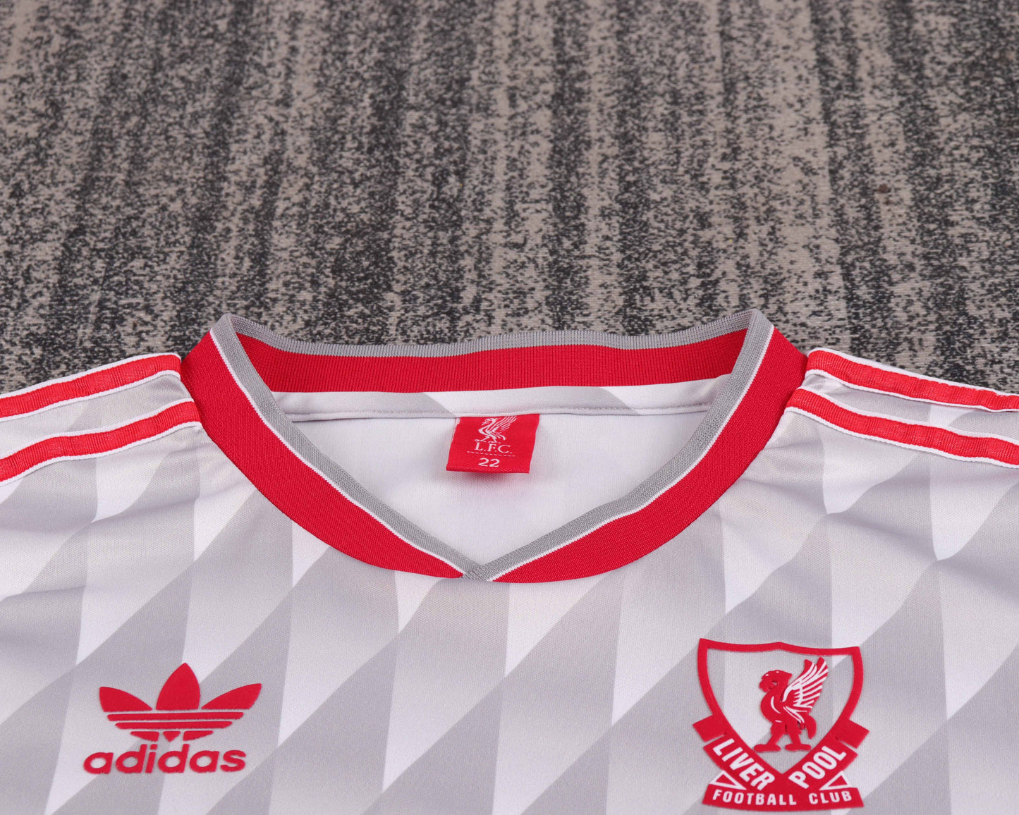 Kit Infantil Liverpool Away RetrƓ 89/90 - Cinza