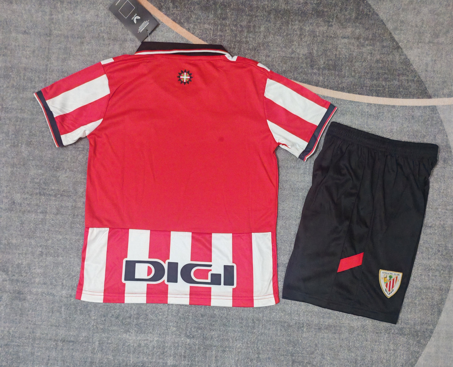 Kit Infantil Athletic Bilbao Home 25/26 Castore - Vermelho e Branco