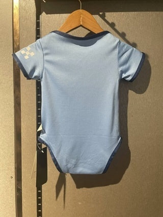 Body Bebê Infantil Manchester City Home 24/25 -Azul Claro