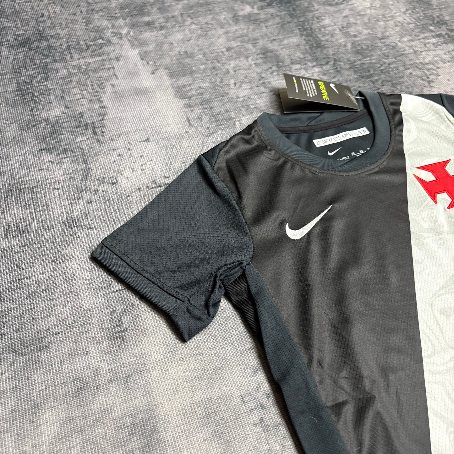 Kit FamĆlia Vasco: Camisa Infantil + Camisa Pai - Preta e Branco