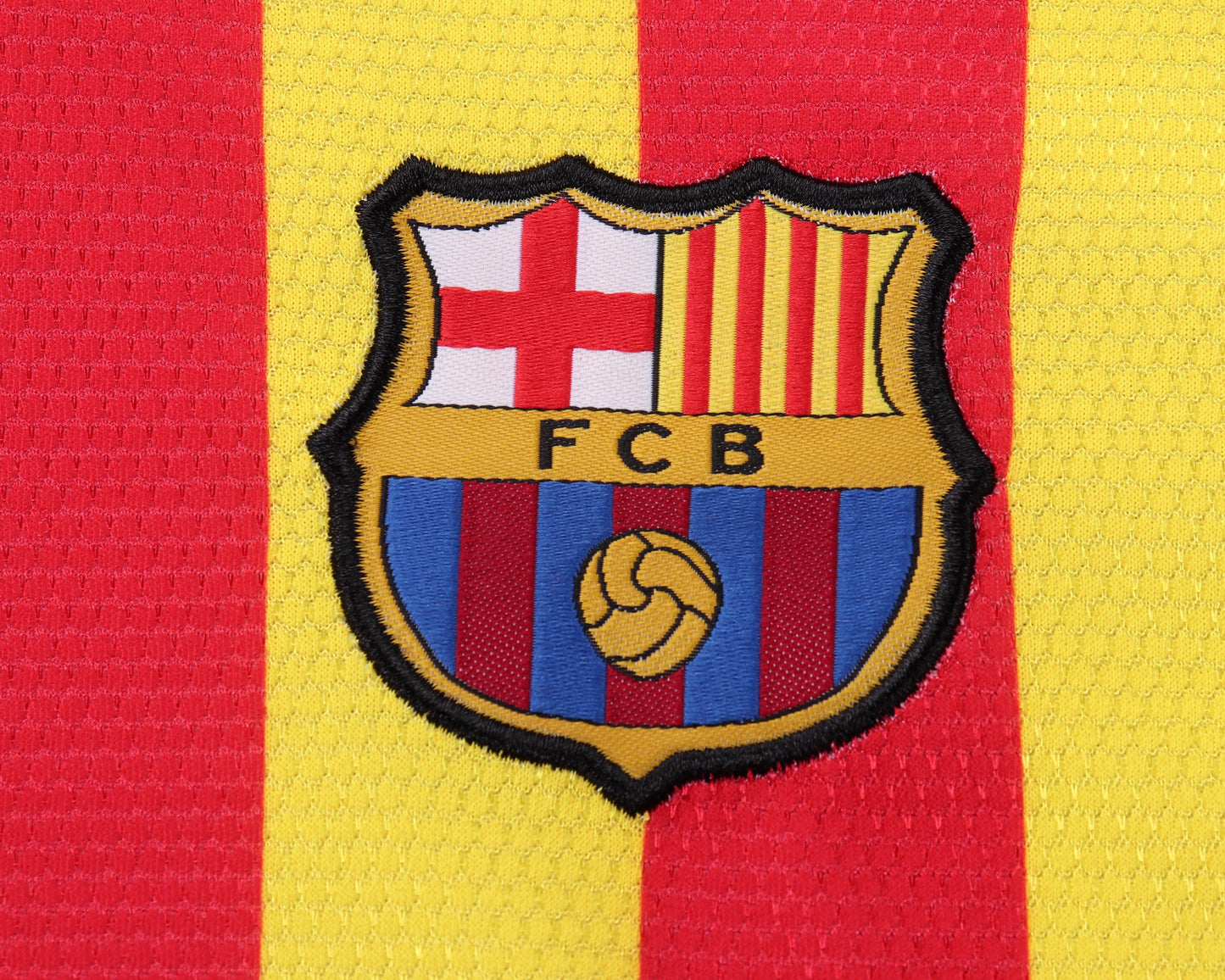 Kit Infantil Barcelona Away RetrƓ 14/15 - Amarelo e Laranja