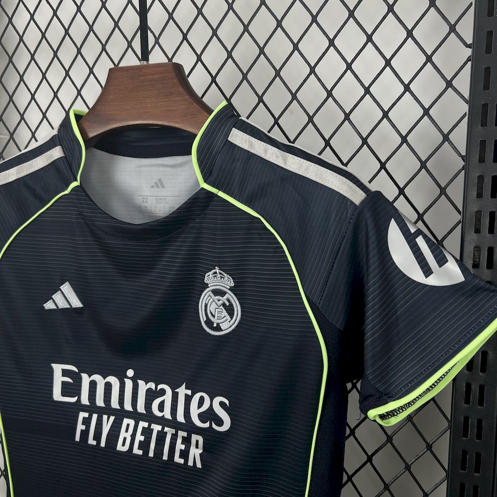 Kit Infantil Real Madrid Away 25/26 -Azul Escuro