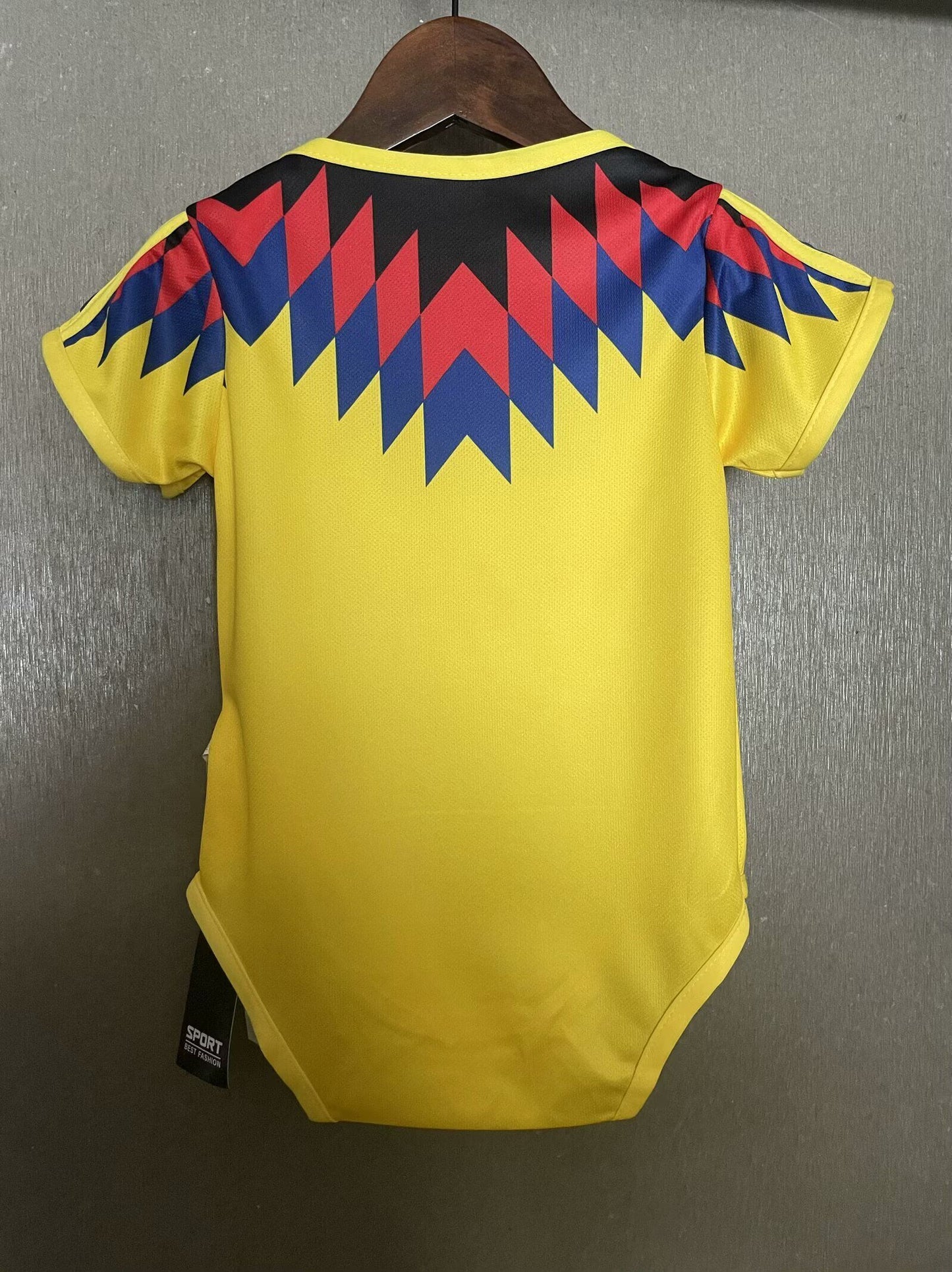 Body Bebê Infantil America do Mexico Home 25/26 . - Amarelo