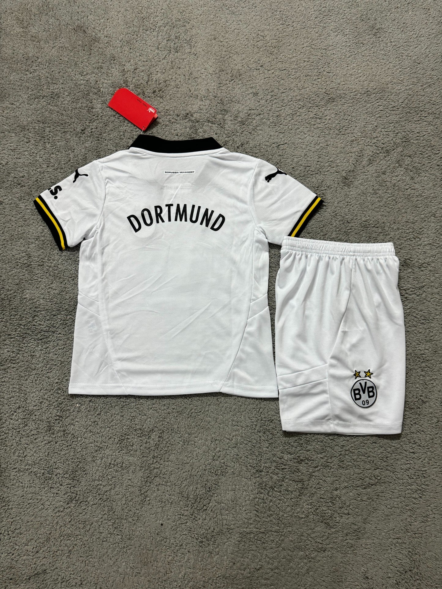 Kit Infantil Borussia Dortmund Third 24/25 - Branco