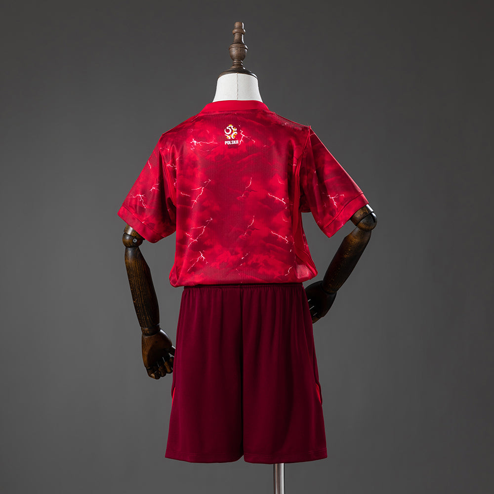 Kit Infantil PolƓnia Away 26/27 - Vermelho