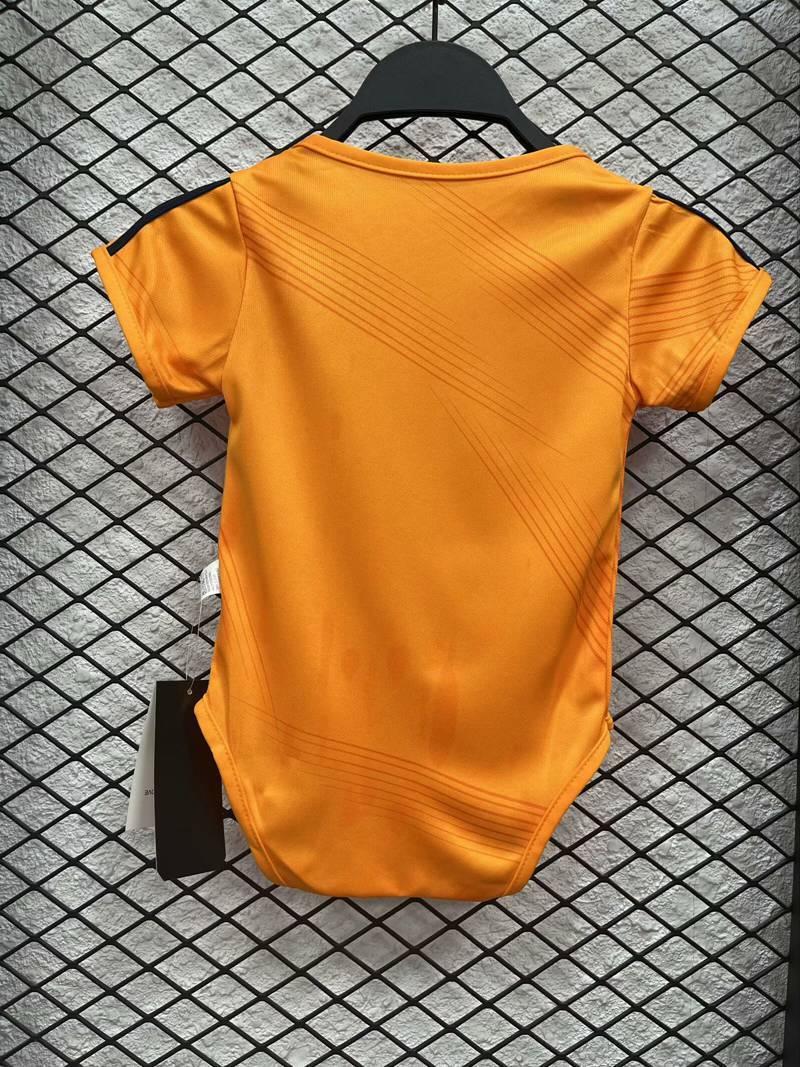 Body Bebê Infantil Real Madrid Away 24/25 - Laranja