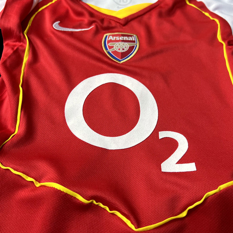 Kit Infantil Arsenal Home RetrƓ 02/03 - Vermelho