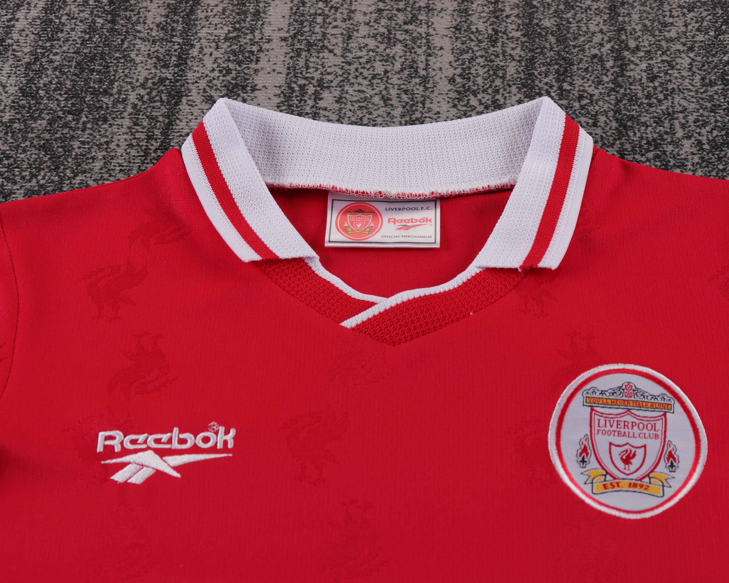 Kit Infantil Liverpool Home RetrƓ 96/97 Reebok - Vermelho
