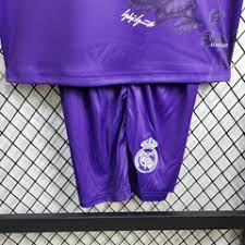 Kit Infantil Real Madrid Fourth 24/25 Y-3 -Roxo
