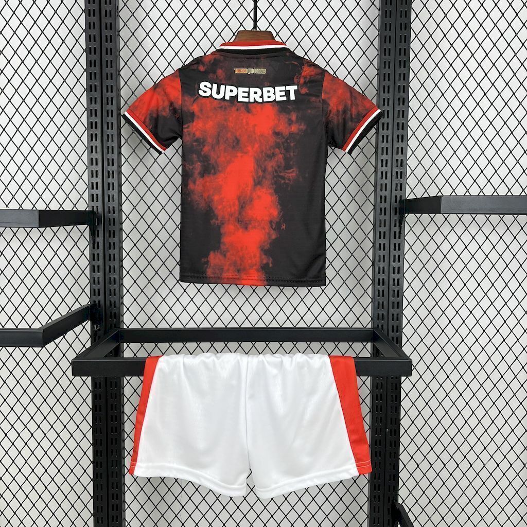 Kit Infantil São Paulo Third 25/26 - Vermelho