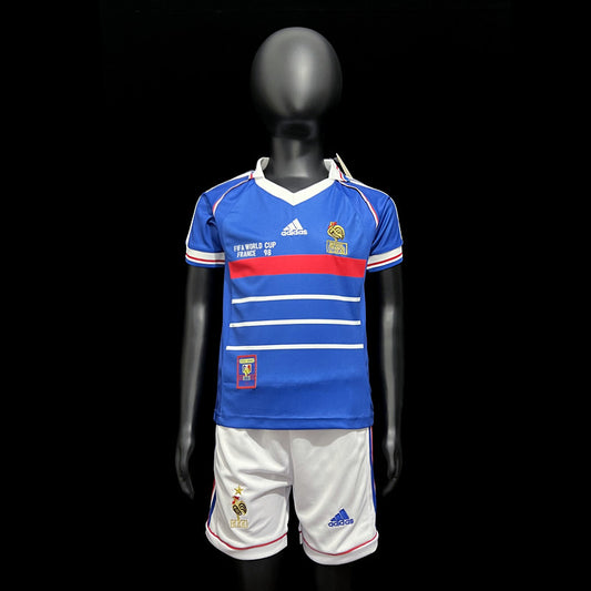 Kit Infantil França Home Retro 1998 -Azul