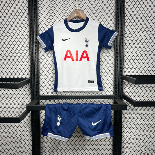 Kit Infantil Tottenham Home 24/25 - Branco e Azul