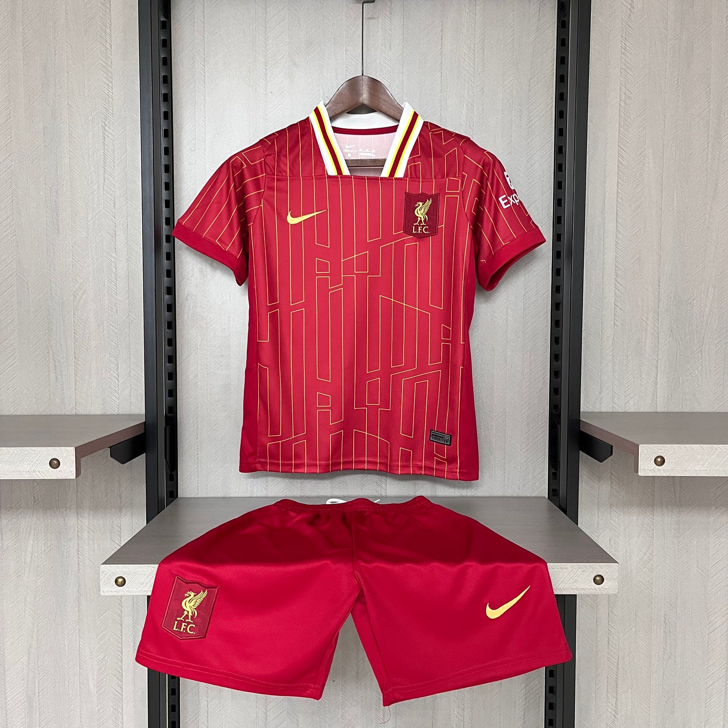 Kit Infantil Liverpool Home 24/25 - Vermelho