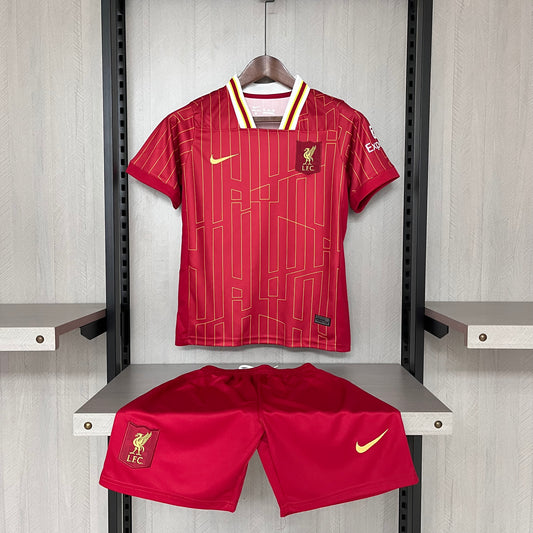 Kit Infantil Liverpool Home 24/25 - Vermelho