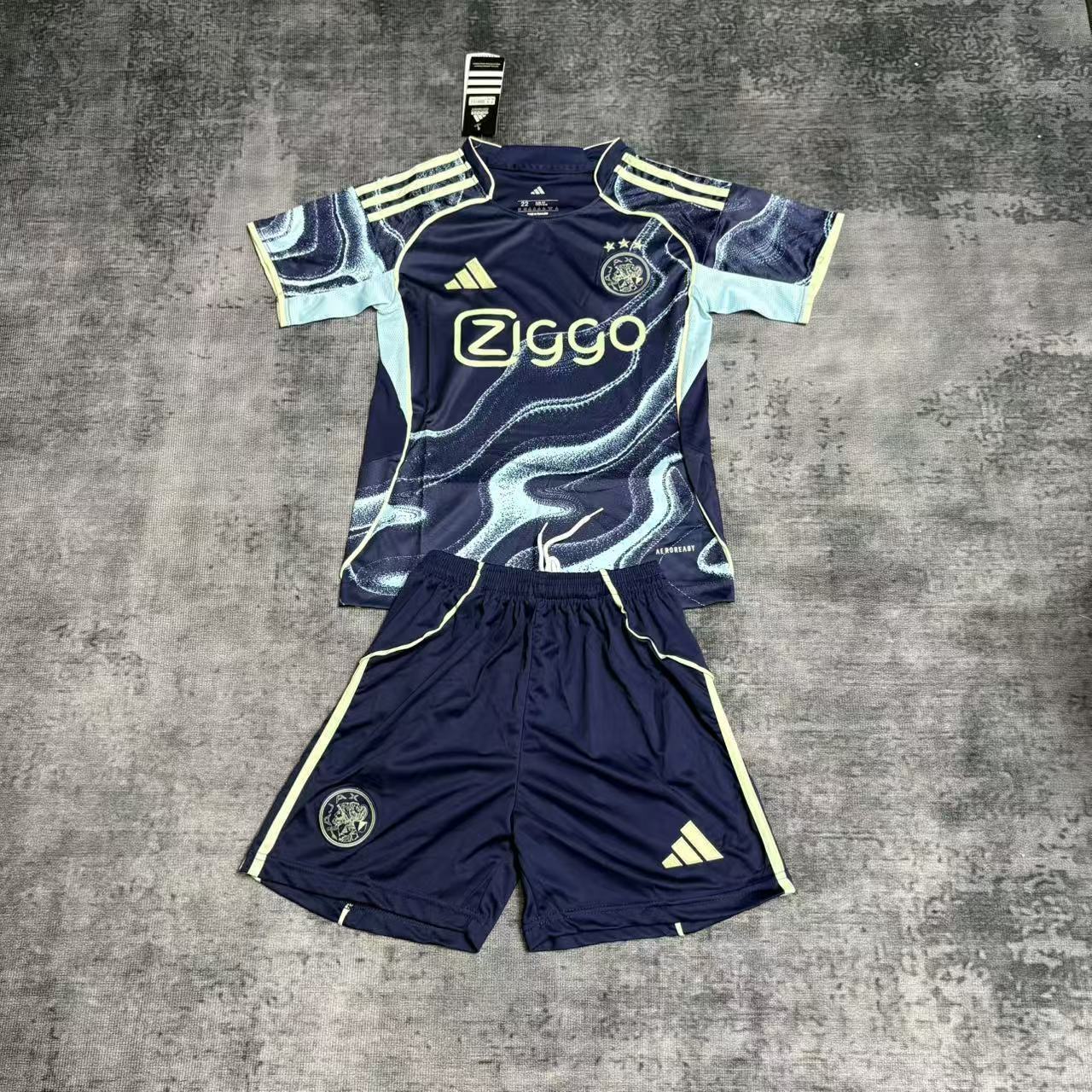 Kit Infantil Ajax Third 25/26 -Azul Escuro