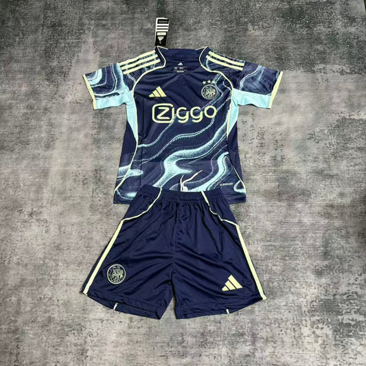Kit Infantil Ajax Third 25/26 -Azul Escuro