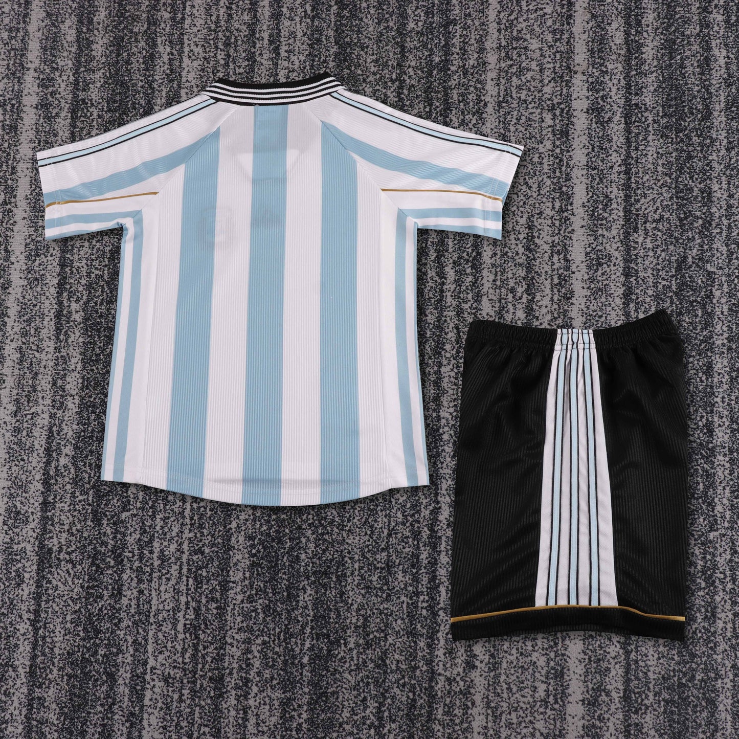 Kit Infantil Argentina Retro 1998 -Branco e Azul