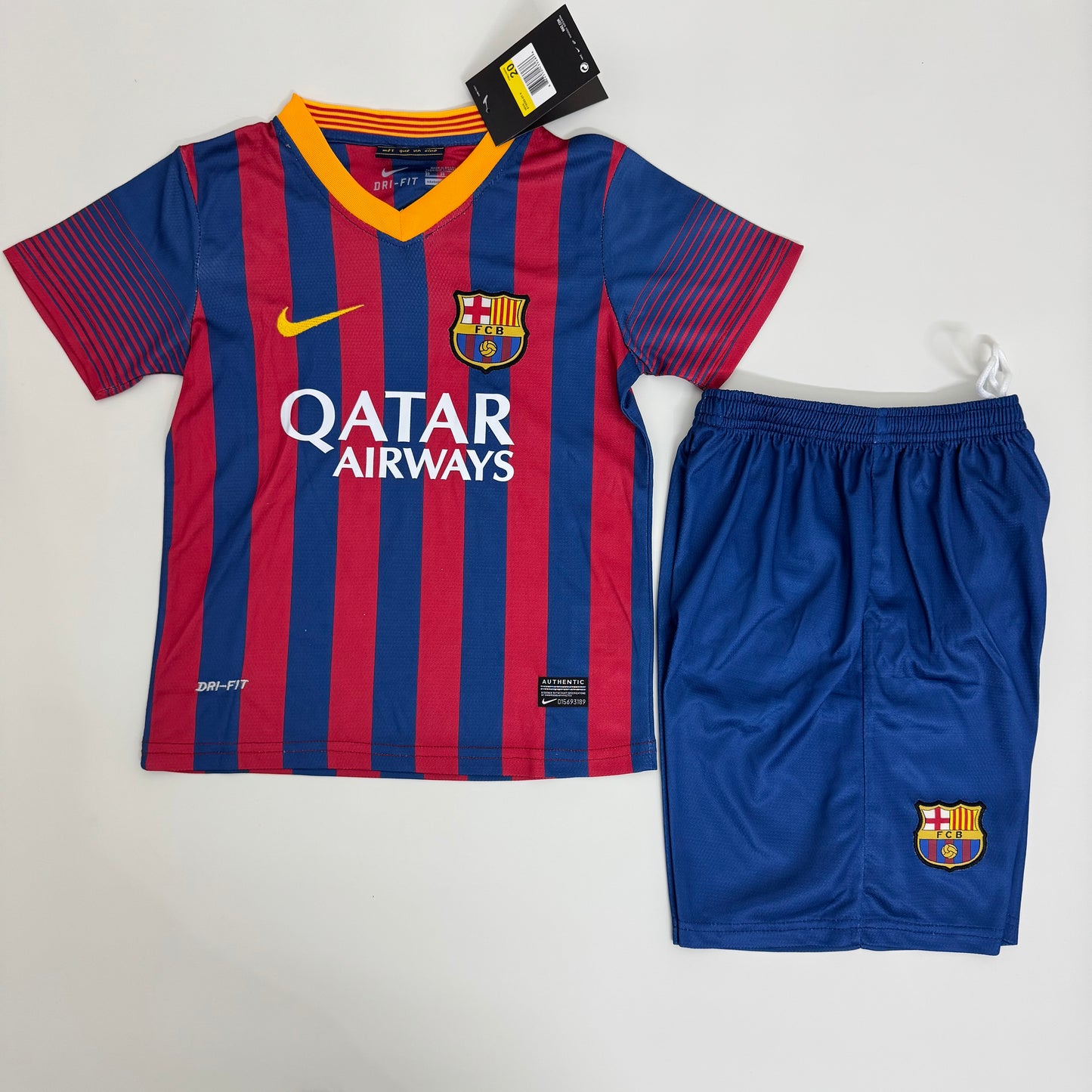 Kit Infantil Barcelona Home Retrô 13/15 - Grená