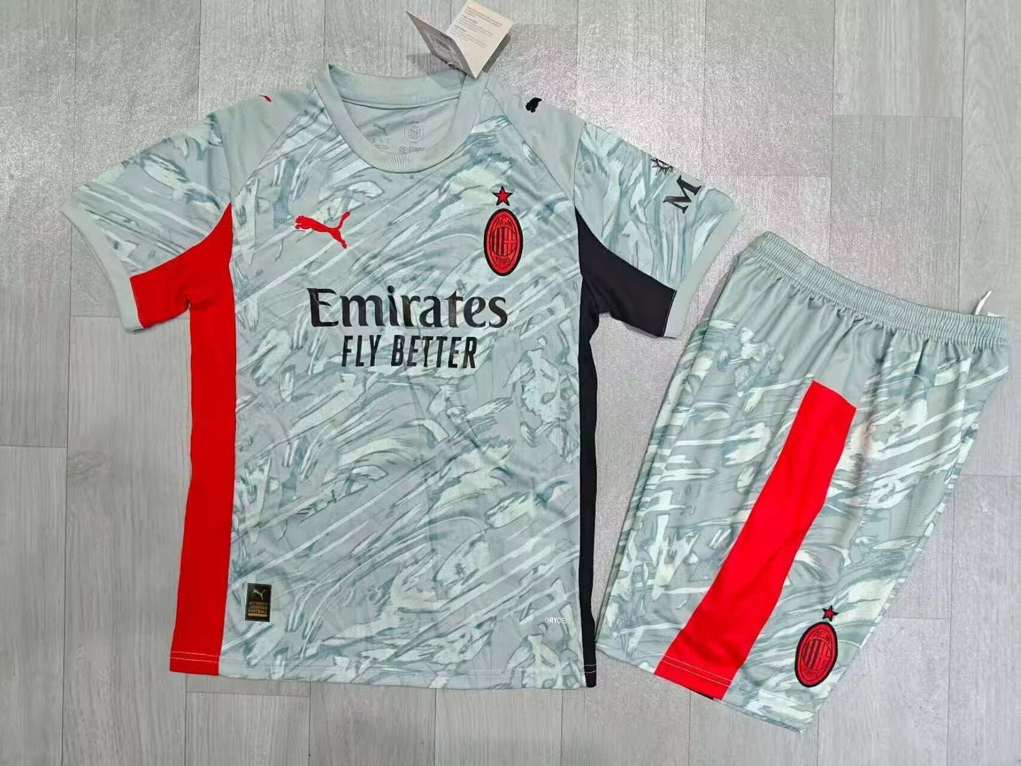 Kit Infantil Milan Goleiro 25/26 . - Cinza
