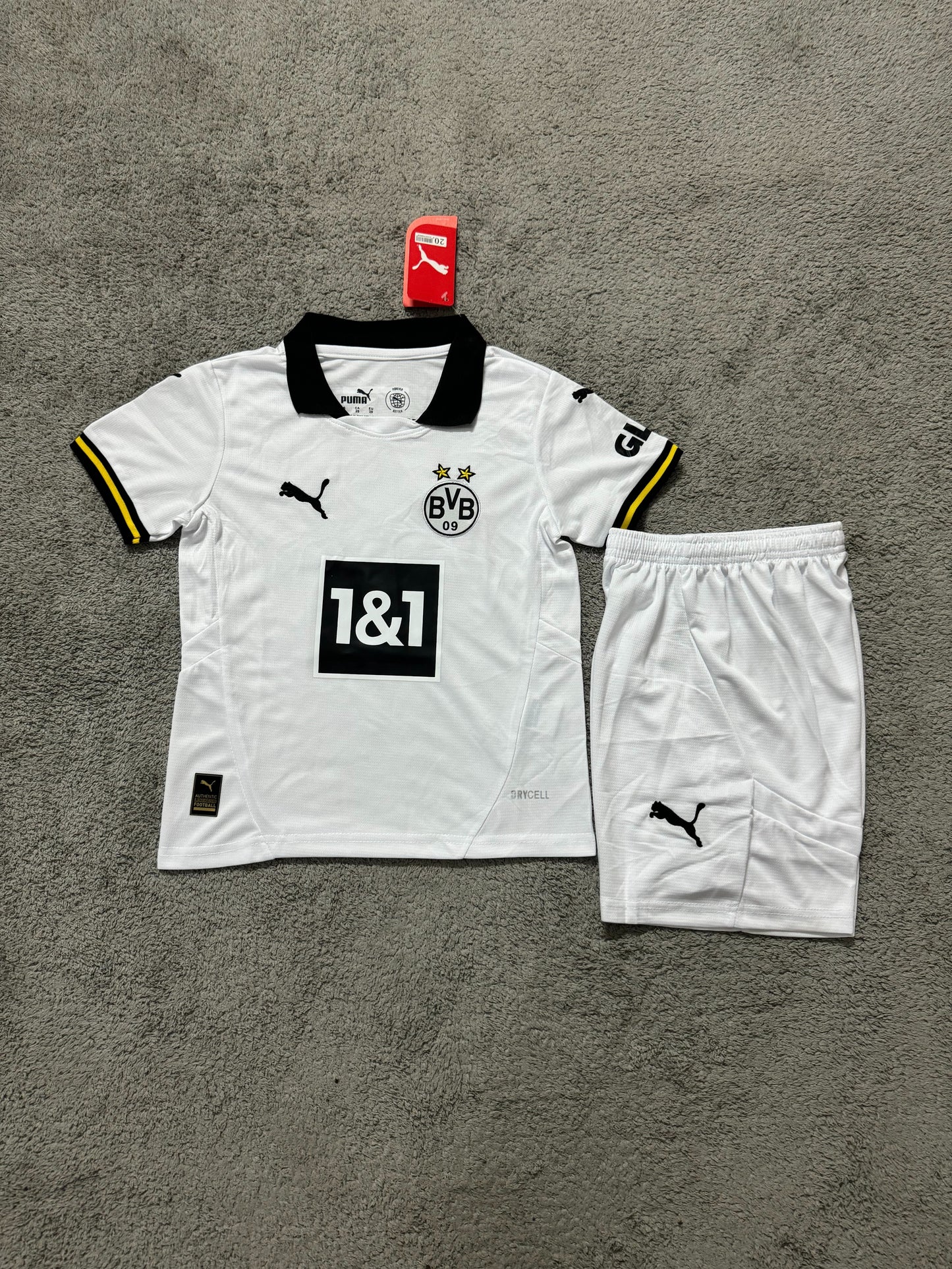 Kit Infantil Borussia Dortmund Third 24/25 - Branco
