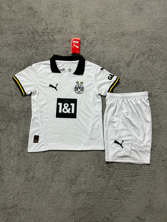 Kit Infantil Borussia Dortmund Third 24/25 - Branco