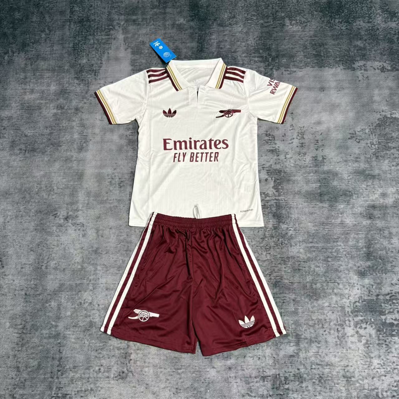 Kit Infantil Arsenal Third 25/26 - Branco