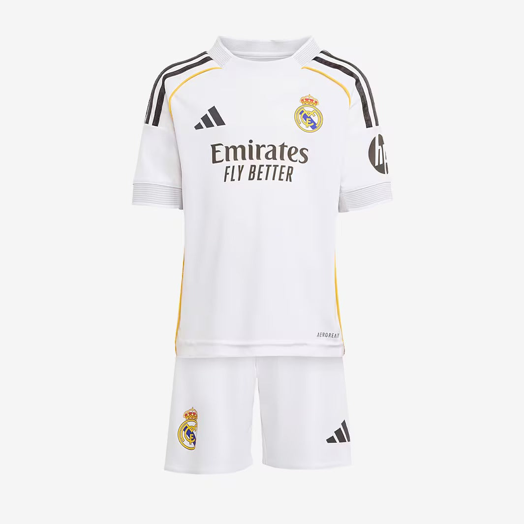 Kit Infantil Real Madrid Home 25/26 -Branca