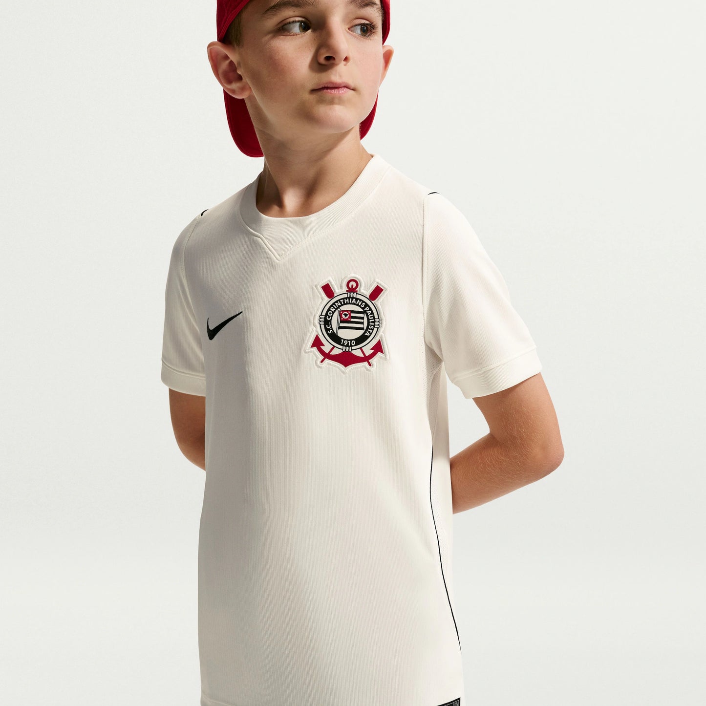 Kit Família Corinthians: Camisa Infantil + Camisa Pai - Branca