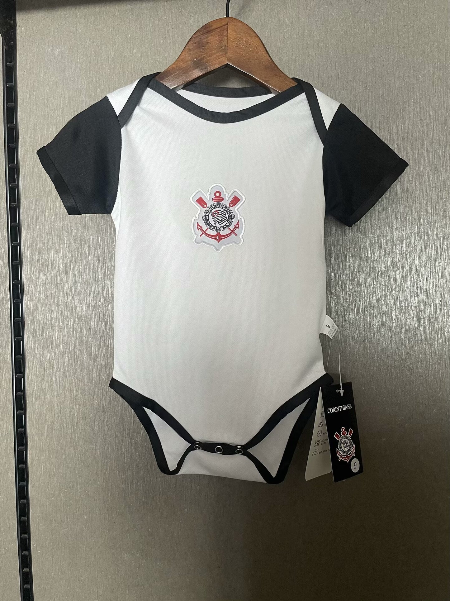 Body Bebê Infantil Corinthians Home 25/26 - Branco