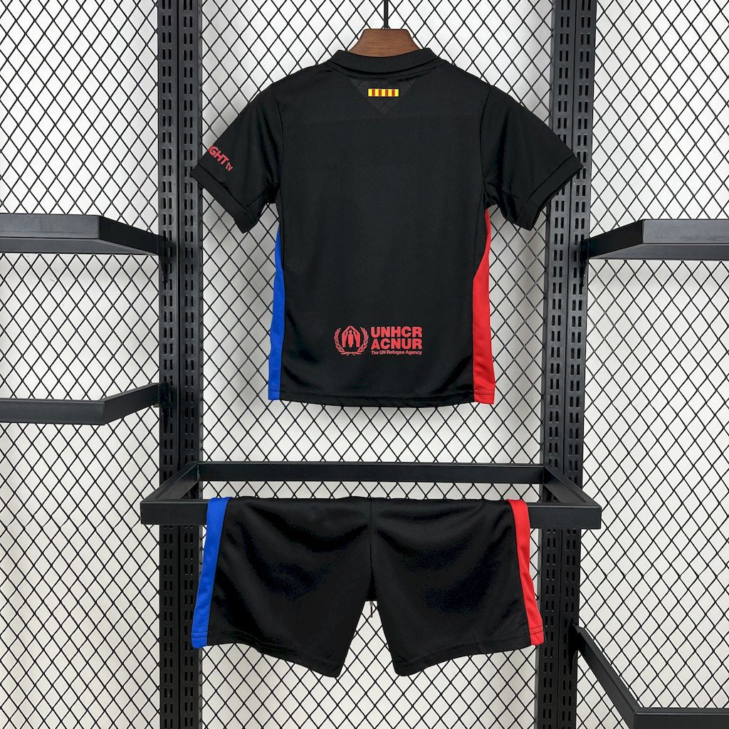 Kit Infantil Barcelona Away 24/25 - Preto