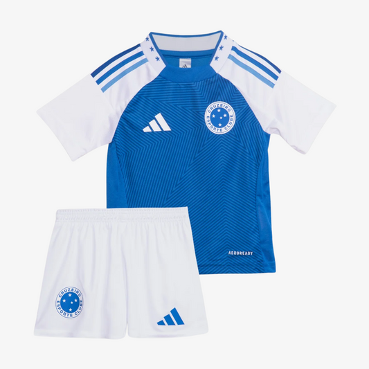 Kit Infantil Cruzeiro Home 25/26 . - Azul e Branco