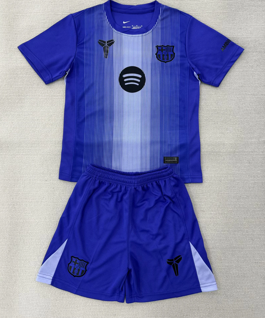 Kit Infantil Barcelona Goleiro 25/26 - Azul